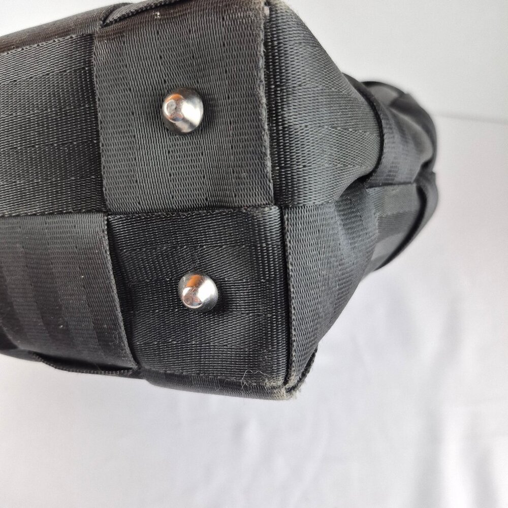 Vintage The Original Harveys Seatbelt Bag Black Tote Style - Picture 15 of 16